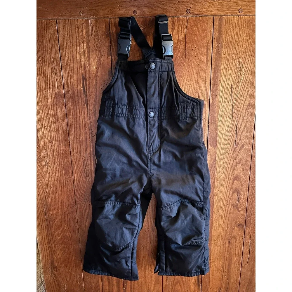 Baby Gap Primaloft Bib Snow Ski Suit Pants Black Size 2T Winter Toddler